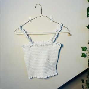 cute basic white tank